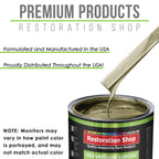 Antique Gold Metallic - LOW VOC Urethane Basecoat with Clearcoat Auto Paint - Complete Slow Gallon Paint Kit - Professional Gloss Automotive Coating