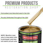Autumn Gold Metallic - LOW VOC Urethane Basecoat with Premium Clearcoat Auto Paint - Complete Slow Gallon Paint Kit - Professional Automotive Coating