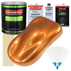 Sunburst Orange Metallic - LOW VOC Urethane Basecoat with Premium Clearcoat Auto Paint - Complete Medium Gallon Paint Kit - Pro Automotive Coating