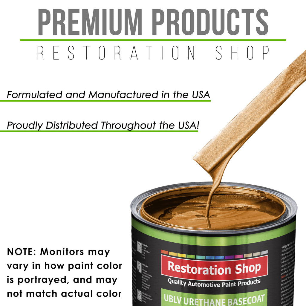 Sunburst Orange Metallic - LOW VOC Urethane Basecoat with Premium Clearcoat Auto Paint - Complete Slow Gallon Paint Kit - Pro Automotive Coating