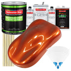 Inferno Orange Pearl Metallic - LOW VOC Urethane Basecoat with European Clearcoat Auto Paint - Complete Gallon Paint Color Kit - Automotive Coating