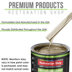 Driftwood Beige Metallic - LOW VOC Urethane Basecoat with Premium Clearcoat Auto Paint - Complete Medium Gallon Paint Kit - Pro Automotive Coating