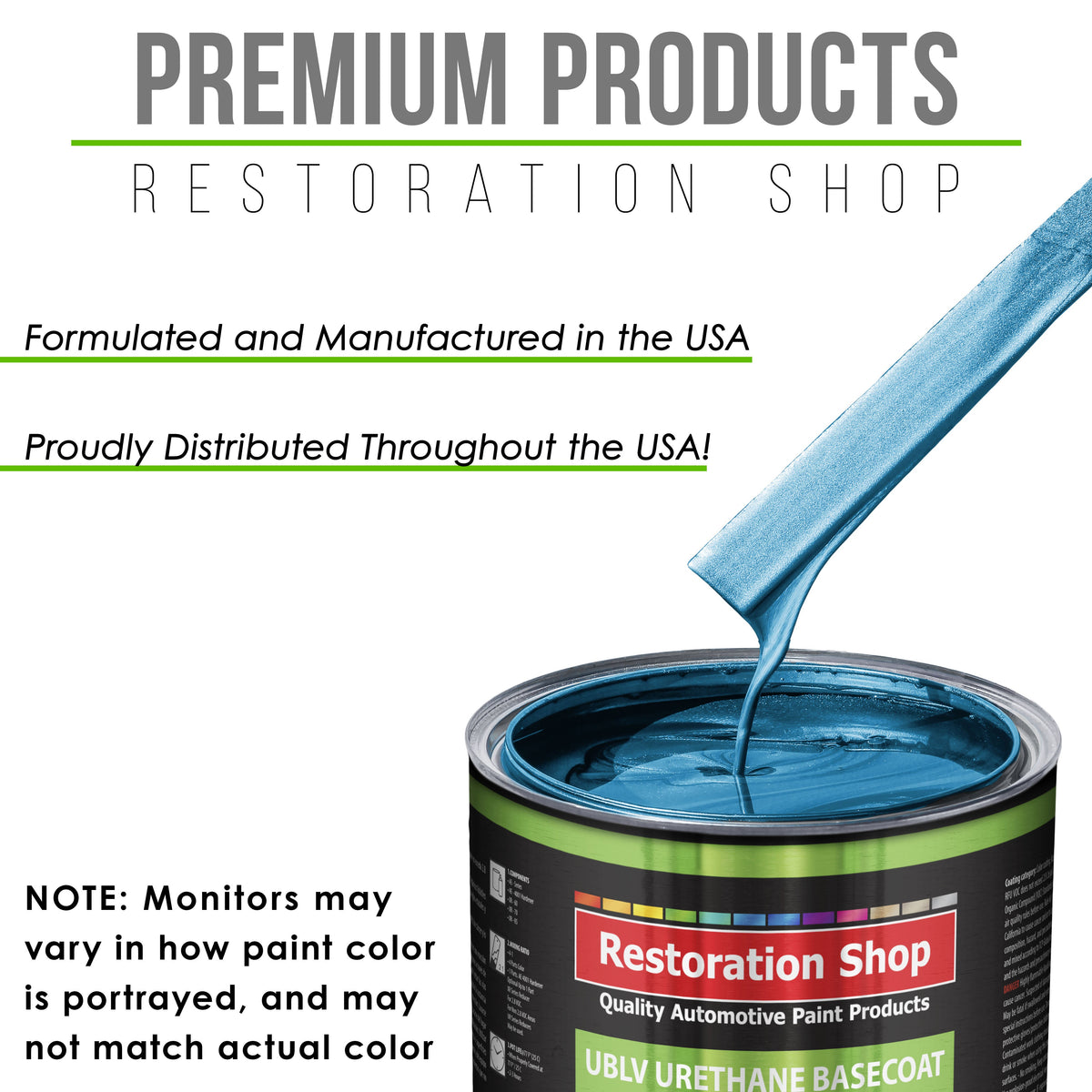 Cobra Blue Metallic - LOW VOC Urethane Basecoat with Premium Clearcoat Auto Paint - Complete Medium Gallon Paint Kit - Professional Automotive Coating