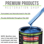 Viper Blue Metallic - LOW VOC Urethane Basecoat with Premium Clearcoat Auto Paint - Complete Slow Gallon Paint Kit - Professional Automotive Coating