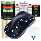 Nightwatch Blue Metallic - LOW VOC Urethane Basecoat with European Clearcoat Auto Paint - Complete Gallon Paint Color Kit - Automotive Coating