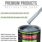 Ice Blue Metallic - LOW VOC Urethane Basecoat with Clearcoat Auto Paint - Complete Medium Quart Paint Kit - Professional High Gloss Automotive Coating