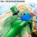 Cosmic Blue Metallic - LOW VOC Urethane Basecoat with Clearcoat Auto Paint (Complete Slow Gallon Paint Kit) Professional High Gloss Automotive Coating