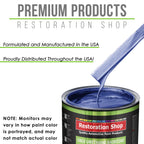Indigo Blue Metallic - LOW VOC Urethane Basecoat with Clearcoat Auto Paint - Complete Medium Gallon Paint Kit - Professional Gloss Automotive Coating
