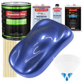 Indigo Blue Metallic - LOW VOC Urethane Basecoat with Premium Clearcoat Auto Paint - Complete Slow Gallon Paint Kit - Professional Automotive Coating