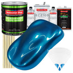 Cruize Night Blue Metallic - LOW VOC Urethane Basecoat with European Clearcoat Auto Paint - Complete Gallon Paint Color Kit - Automotive Coating