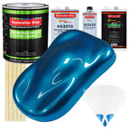 Cruise Night Blue Metallic - LOW VOC Urethane Basecoat with Premium Clearcoat Auto Paint - Complete Medium Gallon Paint Kit - Pro Automotive Coating