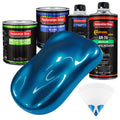 Cruise Night Blue Metallic - LOW VOC Urethane Basecoat with Clearcoat Auto Paint - Complete Medium Quart Paint Kit - Professional Automotive Coating