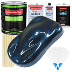 Moonlight Drive Blue Metallic - LOW VOC Urethane Basecoat with Premium Clearcoat Auto Paint - Complete Slow Gallon Paint Kit - Pro Automotive Coating