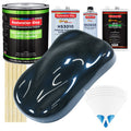Dark Midnight Blue Pearl LOW VOC Urethane Basecoat with Premium Clearcoat Auto Paint (Complete Medium Gallon Paint Kit) Automotive Car Truck Coating