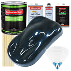 Dark Midnight Blue Pearl LOW VOC Urethane Basecoat with Premium Clearcoat Auto Paint (Complete Medium Gallon Paint Kit) Automotive Car Truck Coating