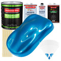 Intense Blue Metallic - LOW VOC Urethane Basecoat with Premium Clearcoat Auto Paint (Complete Medium Gallon Paint Kit) Professional Automotive Coating