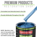 Intense Blue Metallic - LOW VOC Urethane Basecoat with Premium Clearcoat Auto Paint - Complete Slow Gallon Paint Kit - Professional Automotive Coating