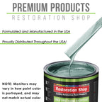 Silver Aqua Metallic - LOW VOC Urethane Basecoat with Clearcoat Auto Paint (Complete Slow Gallon Paint Kit) Professional High Gloss Automotive Coating