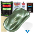 Fern Green Metallic - LOW VOC Urethane Basecoat with Premium Clearcoat Auto Paint - Complete Slow Gallon Paint Kit - Professional Automotive Coating