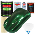 British Racing Green Metallic - LOW VOC Urethane Basecoat with Premium Clearcoat Auto Paint - Complete Slow Gallon Paint Kit - Pro Automotive Coating