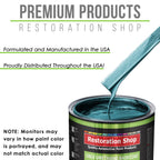 Teal Green Metallic - LOW VOC Urethane Basecoat with Premium Clearcoat Auto Paint - Complete Medium Gallon Paint Kit - Professional Automotive Coating