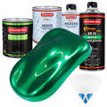 Emerald Green Metallic - LOW VOC Urethane Basecoat with Premium Clearcoat Auto Paint (Complete Medium Quart Paint Kit) Professional Automotive Coating