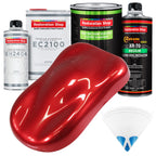 Firethorn Red Pearl - LOW VOC Urethane Basecoat with European Clearcoat Auto Paint - Complete Quart Paint Color Kit - Automotive Coating