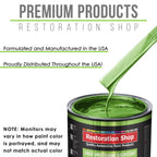 Firemist Lime - LOW VOC Urethane Basecoat with Premium Clearcoat Auto Paint - Complete Medium Gallon Paint Kit - Professional Gloss Automotive Coating