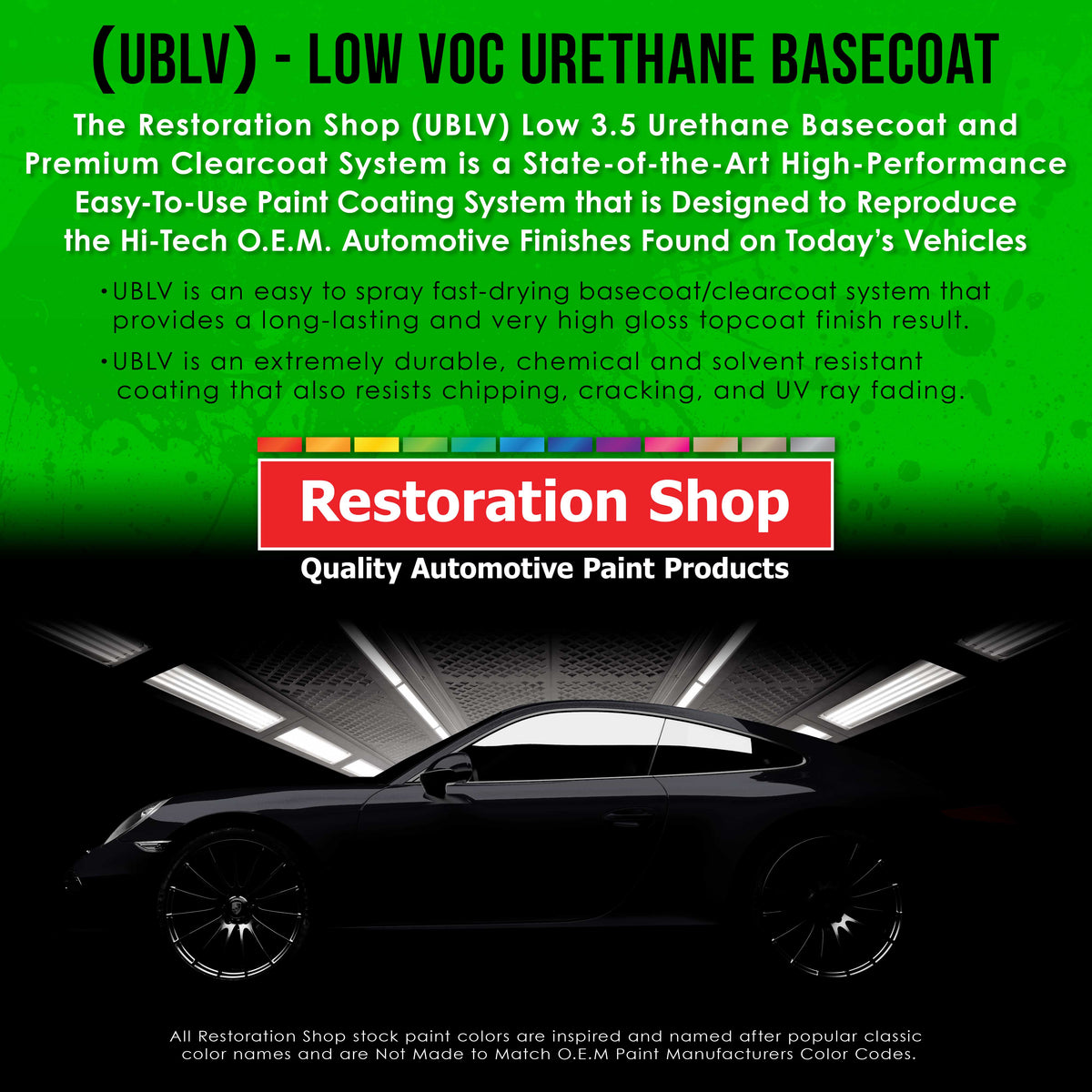 Firemist Green - LOW VOC Urethane Basecoat with Premium Clearcoat Auto Paint (Complete Medium Gallon Paint Kit) Professional Gloss Automotive Coating