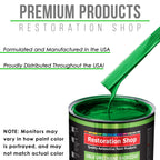 Firemist Green - LOW VOC Urethane Basecoat with Premium Clearcoat Auto Paint - Complete Medium Quart Paint Kit - Professional Gloss Automotive Coating