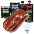 Saddle Brown Firemist - LOW VOC Urethane Basecoat with Clearcoat Auto Paint - Complete Medium Quart Paint Kit - Professional Gloss Automotive Coating