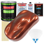 Saddle Brown Firemist - LOW VOC Urethane Basecoat with Premium Clearcoat Auto Paint - Complete Slow Gallon Paint Kit - Professional Automotive Coating