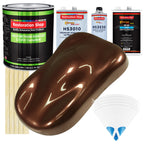 Whole Earth Brown Firemist - LOW VOC Urethane Basecoat with Premium Clearcoat Auto Paint - Complete Slow Gallon Paint Kit - Pro Automotive Coating