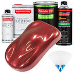 Firemist Red - LOW VOC Urethane Basecoat with European Clearcoat Auto Paint - Complete Quart Paint Color Kit - Automotive Coating