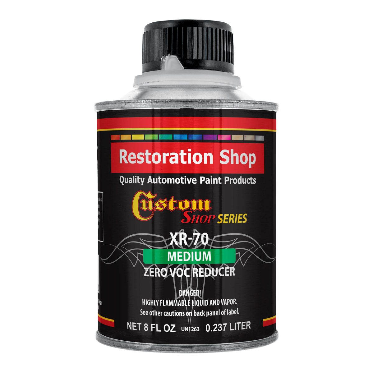 XR70 Medium Zero VOC Urethane Reducer (Half Pint/8 Ounce), Automotive & Industrial Paint Use for Low VOC Compliance