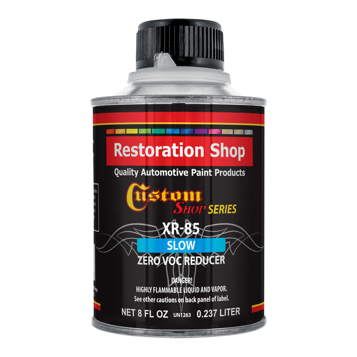 XR85 Slow Zero VOC Urethane Reducer (Half Pint/8 Ounce) for Automotive & Industrial Paint Use for Low VOC Compliance