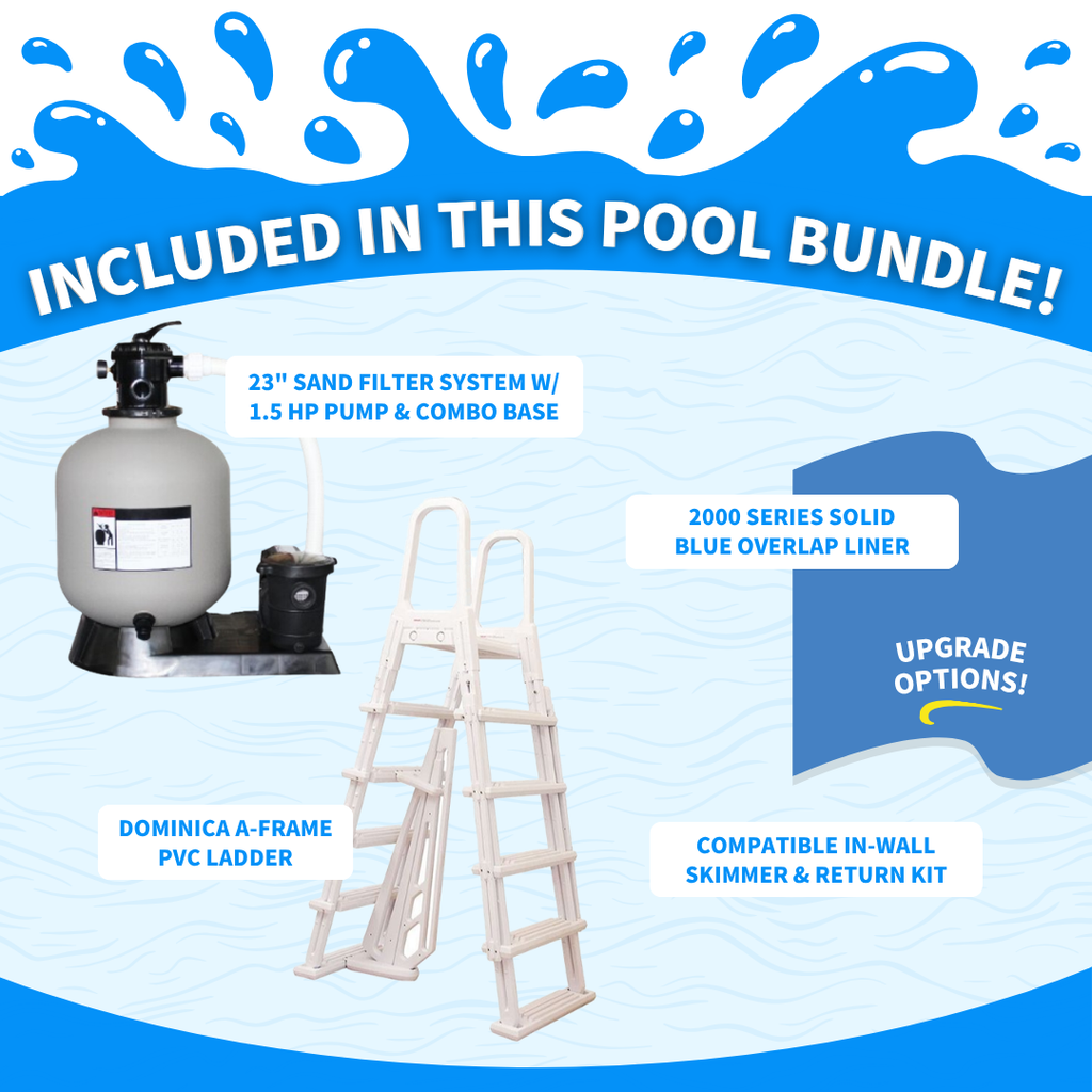 27' x 54" Round Resin Hybrid RTR Pool Blowout Bundle