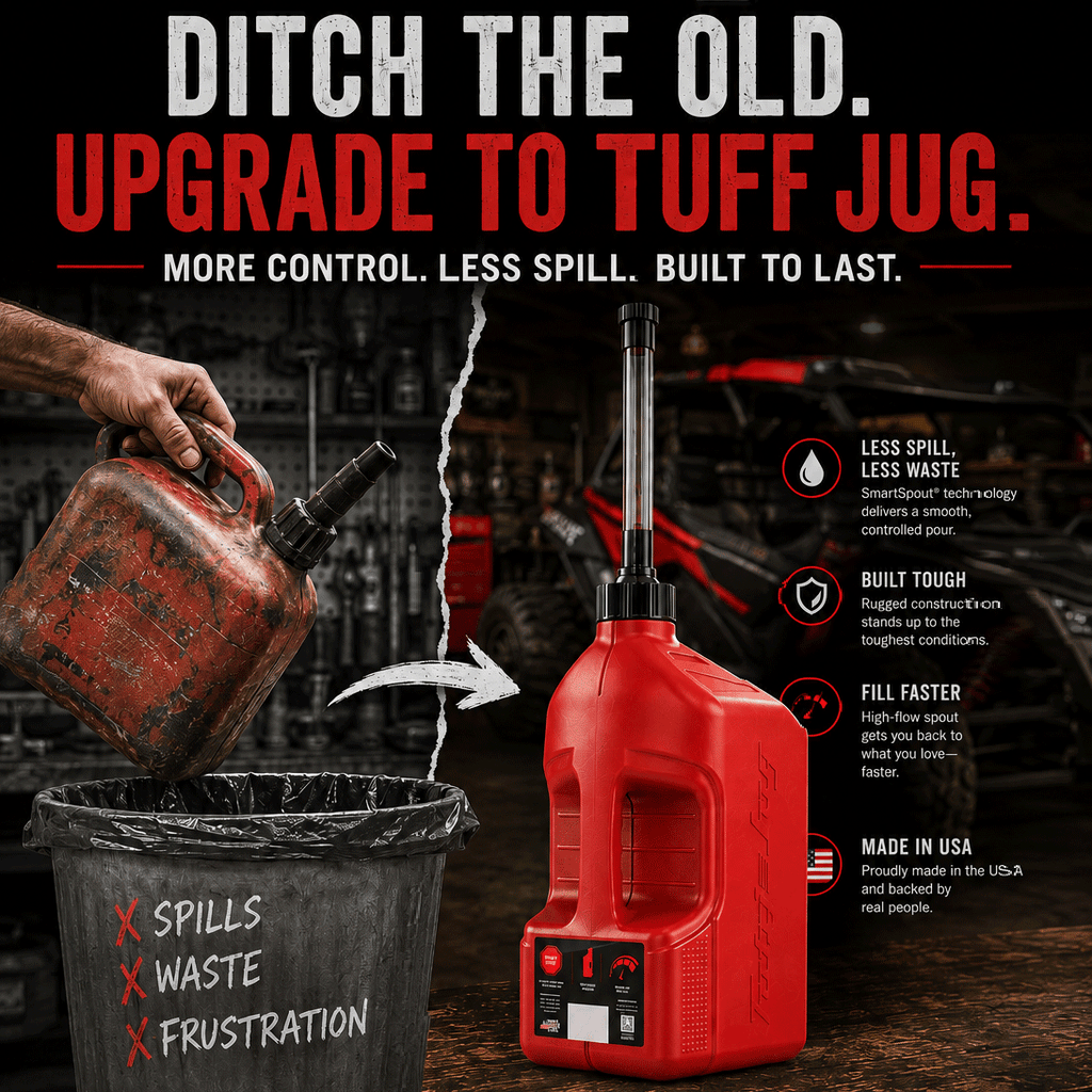 Tuff Jug 5-Gallon Utility Fluid Jug with Auto-Stop Spout