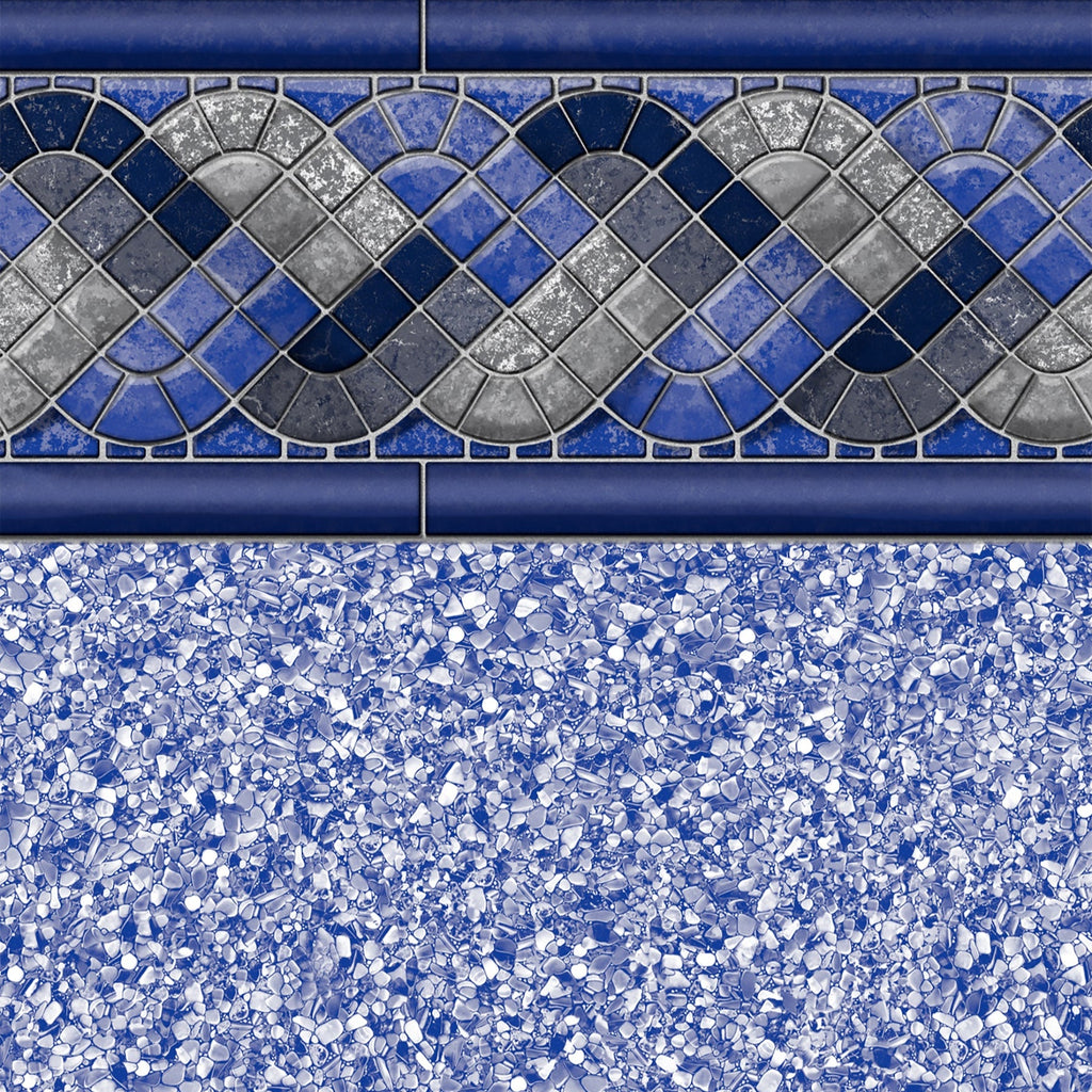 Raleigh White Beach Pebble 30 Mil Inground Pool Liner