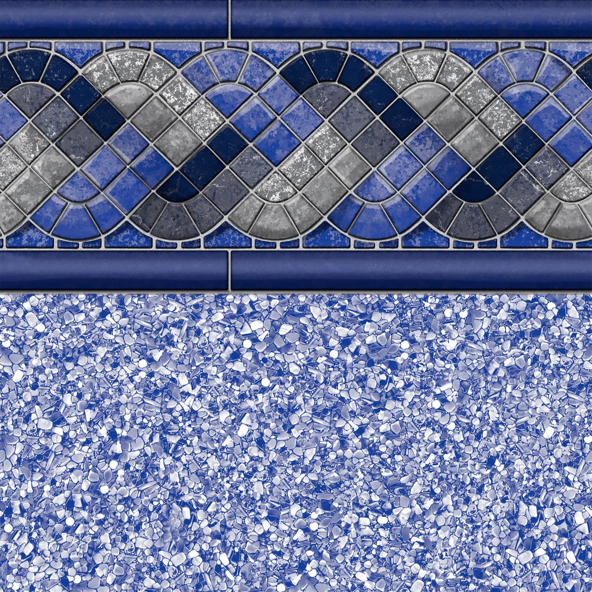 Raleigh White Beach Pebble 30 Mil Inground Pool Liner