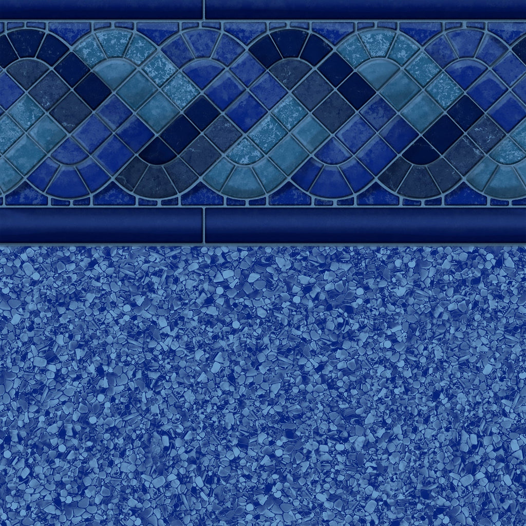 Raleigh Blue Beach Pebble 30 Mil Inground Pool Liner