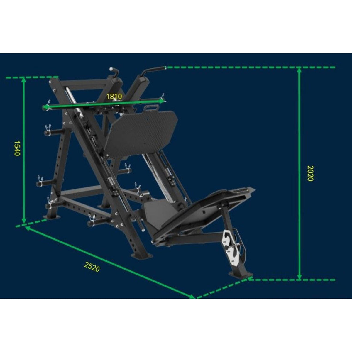 Rapid Motion LPHS1001 Leg Press & Hack Squat Combo Machine