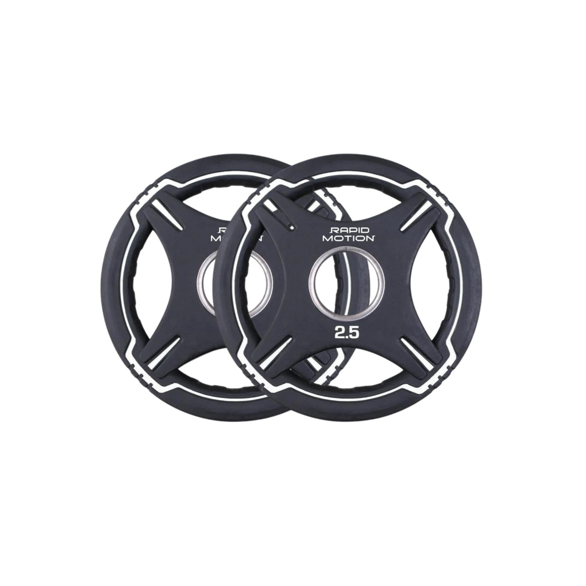 Rapid Motion Urethane Quad-Grip Olympic Weight Plates
