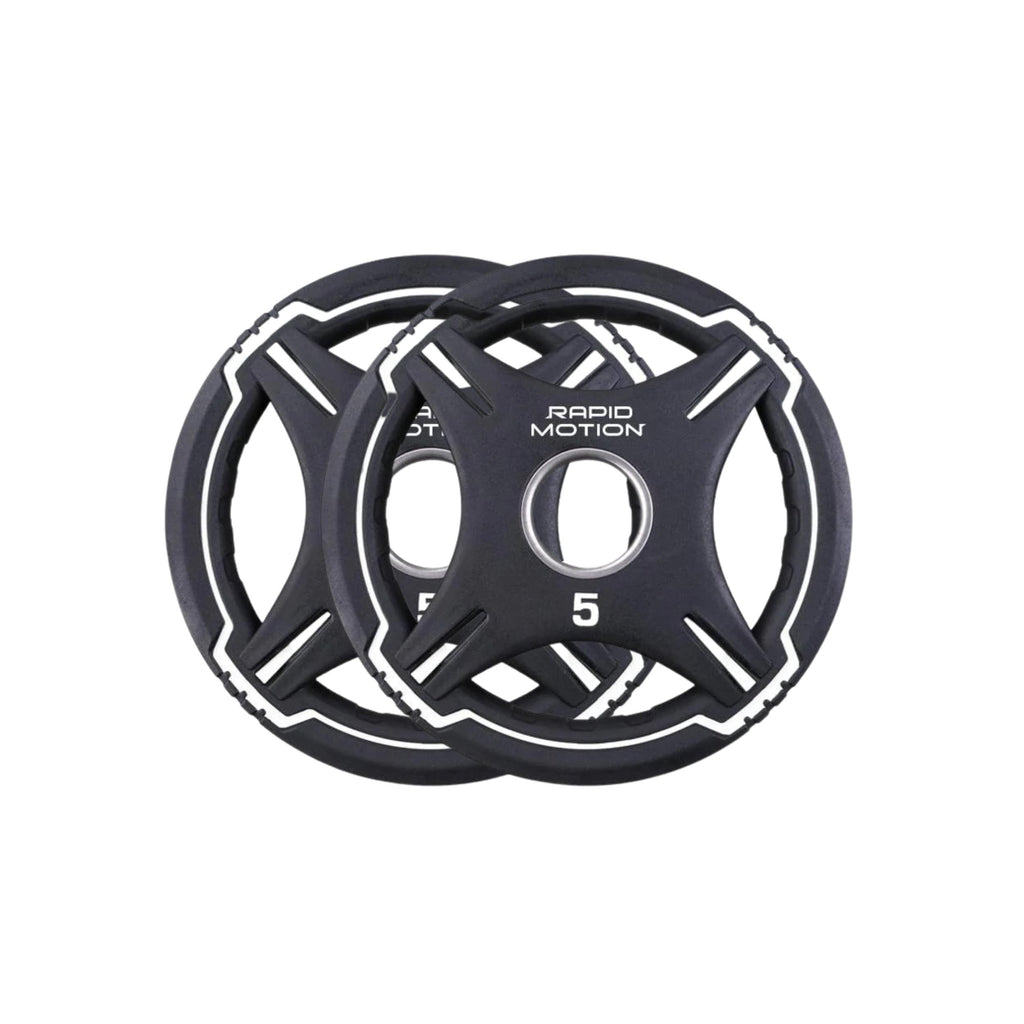 Rapid Motion Urethane Quad-Grip Olympic Weight Plates