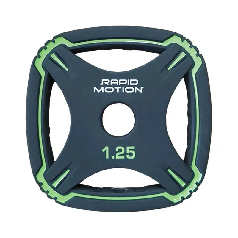 -Standard PU Pump Bar Set Weight Plates-Gym Direct