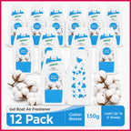 12 Solid Gel Air Freshener 150g | Cotton Breeze & Berry Burst Scent| Bathroom Home Room Freshner Scent Fragrance