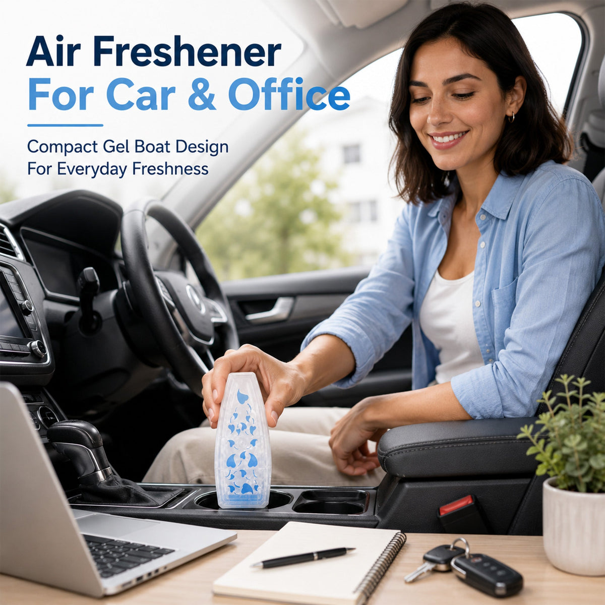 12 Solid Gel Air Freshener 150g | Cotton Breeze & Berry Burst Scent| Bathroom Home Room Freshner Scent Fragrance