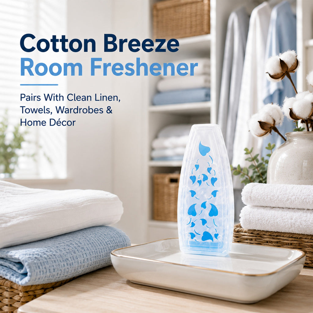 12 Solid Gel Air Freshener 150g | Cotton Breeze & Berry Burst Scent| Bathroom Home Room Freshner Scent Fragrance