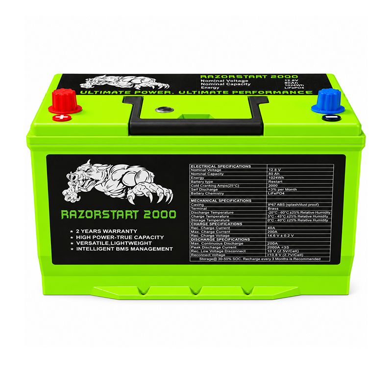 Razorstart 2000CCA Lithium Starting and Dual Purpose Battery N70ZZ