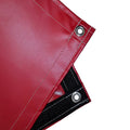 22 oz Extra Heavy Duty Red Coated Vinyl Tarp by AtlasShield Pro